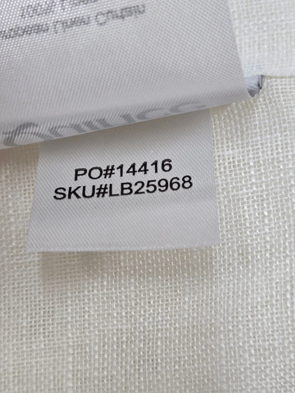 QUINCE Set Of 2 48x84 European Linen Sheer Curtains White 0296
